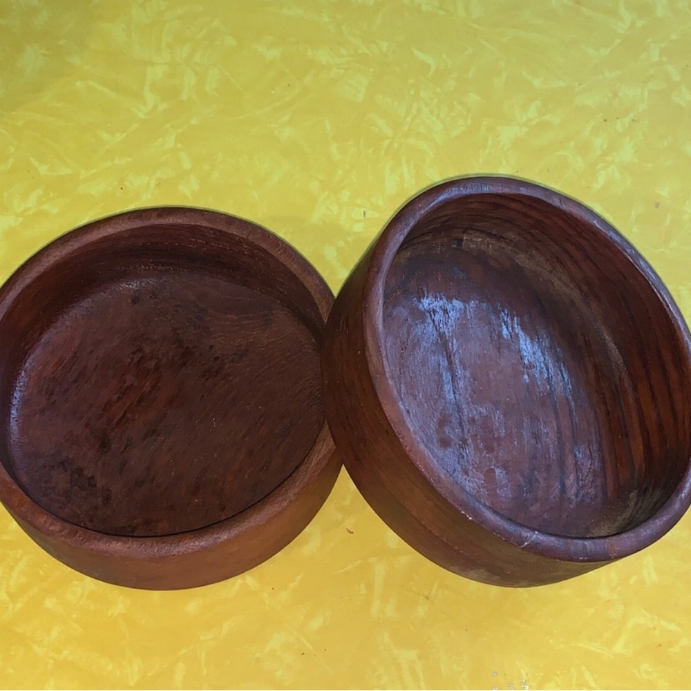Vintage Thailand Wooden Bowl Set